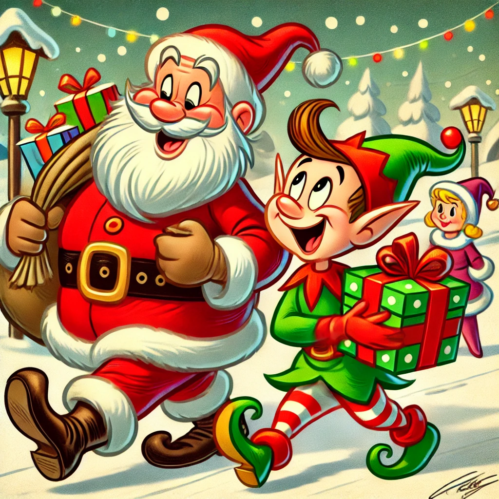 Santa and Elf Graphic